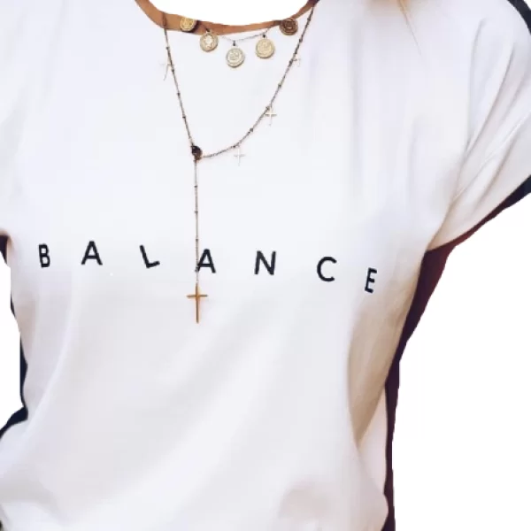 T-shirt Balance Λευκό