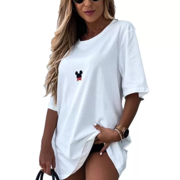 Μπλουζοφόρεμα Micky Λευκό