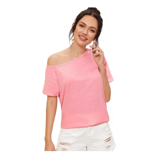 Basic Μακό Μπλούζα Ροζ