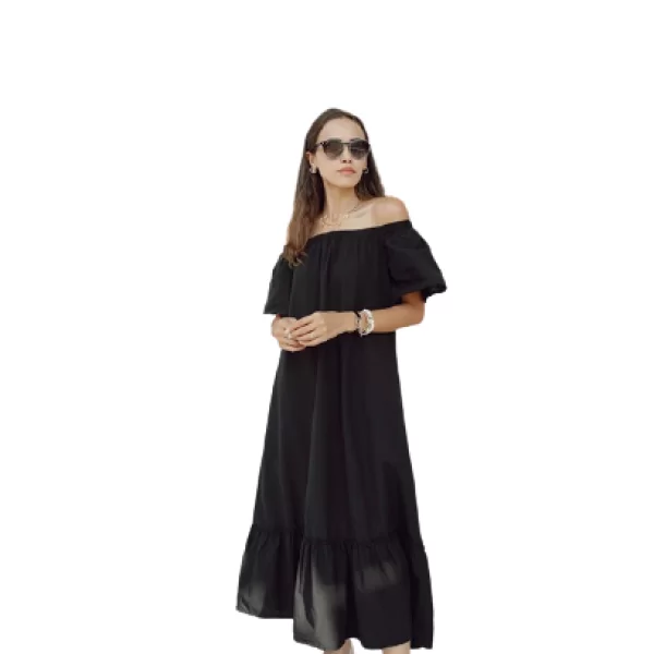 Φόρεμα Χαμόγελο Μαύρο