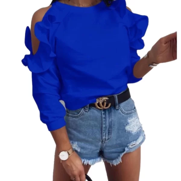 Μπλούζα Έξωμη Linda Ρουά