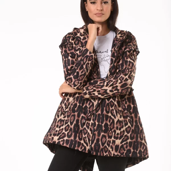 Animal Print Μπουφάν Κλός