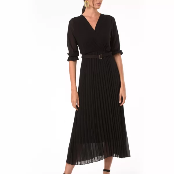 Πλισέ Φόρεμα Lana Μαύρο