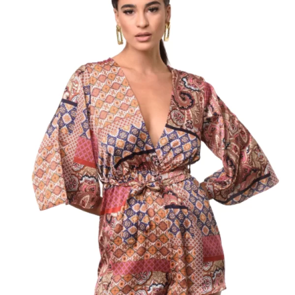 Ολόσωμο Σορτσάκι Molly Μπορντώ