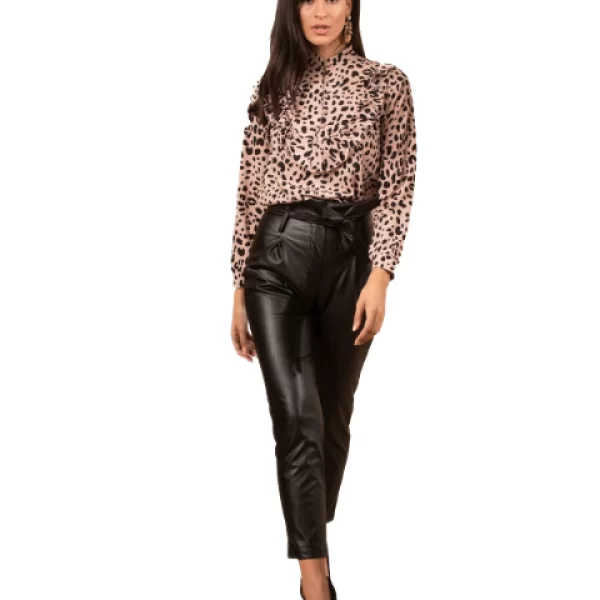 Πουκάμισο Πουά Με Βολάν Μπέζ