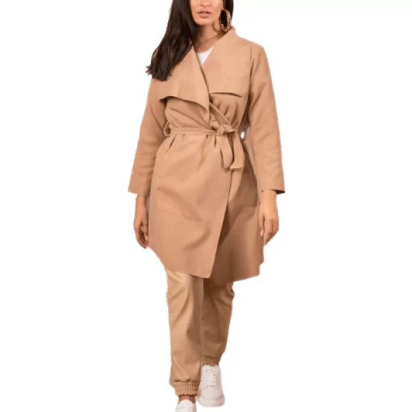 Πανωφόρι Με Ζώνη Mania Καμηλό