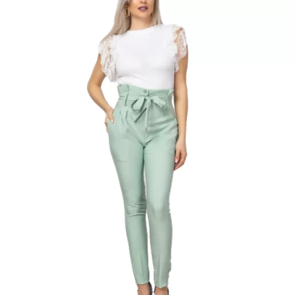 Ψηλόμεσο Παντελόνι Με Φιόγκο Βεραμάν