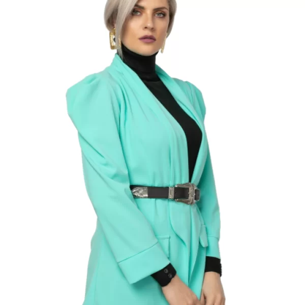 Blazer με Ιδιαίτερους Ώμους Βεραμάν