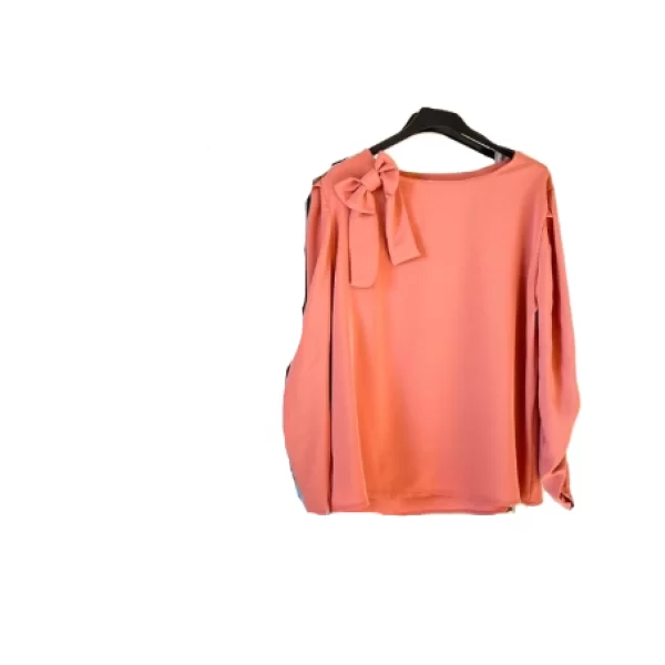 Μπλούζα Με Φιόγκο Στο Πέτο Κοραλί