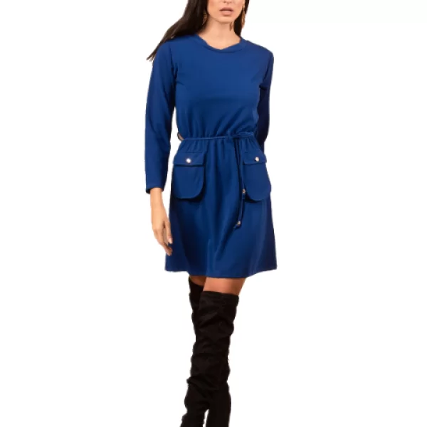 Φόρεμα Με Κορδόνι Ρουά