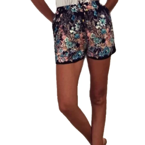 Σορτσάκι με Μοτίφ Μπλε με Λουλούδια