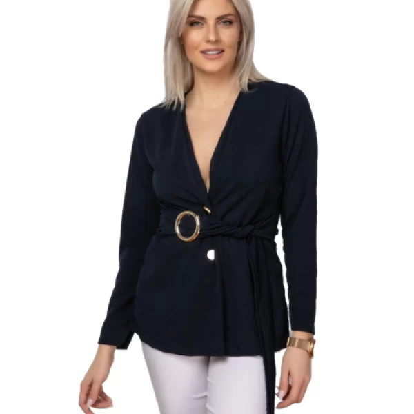 Σακάκι Με Ζώνη Μπλέ