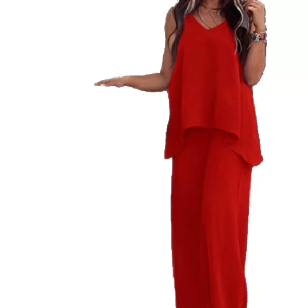 Σετ Παντελόνα Με Μπλούζα Κόκκινο