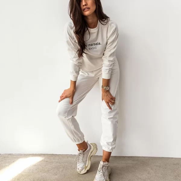 Σετ Παντελόνι Μπλούζα Jayde Λευκό