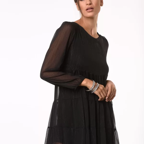 Μαύρο Mini Φόρεμα Georgia