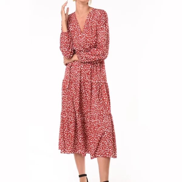 Φόρεμα Nancy Μπορντώ