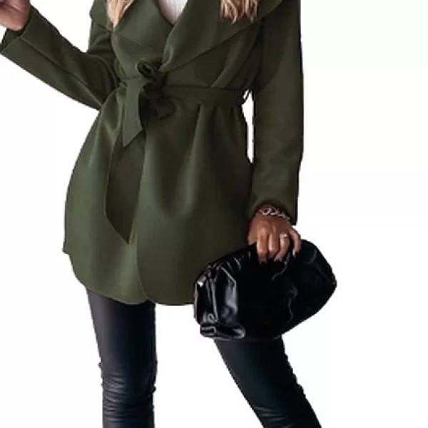 Πανωφόρι Με Ζώνη Bella Χακί