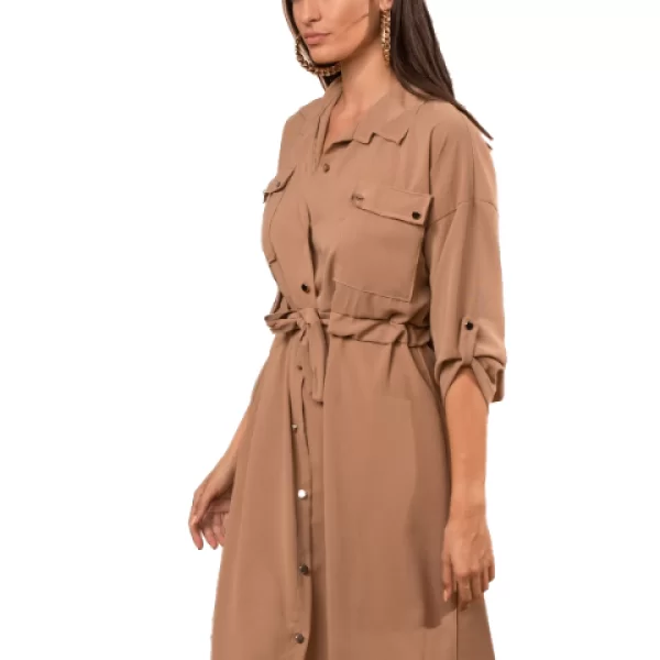 Midi Φόρεμα Carolyn Μπέζ