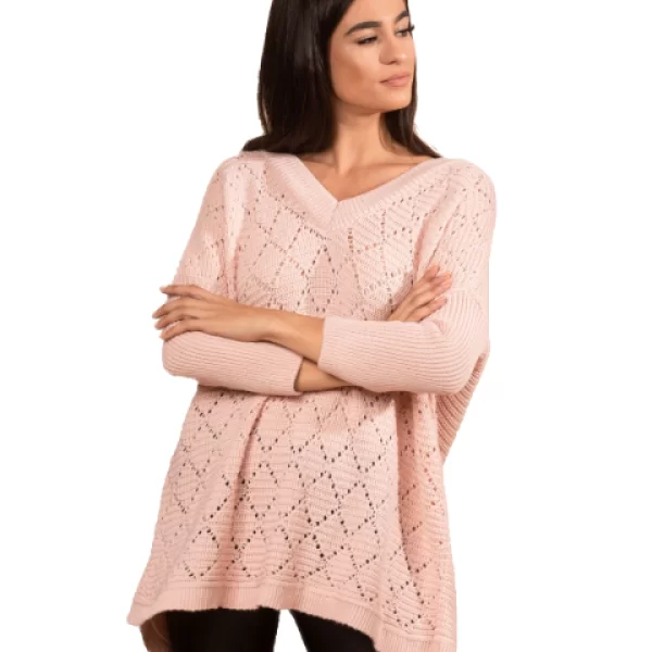 Πλεκτή Μπλούζα Vera Ρόζ