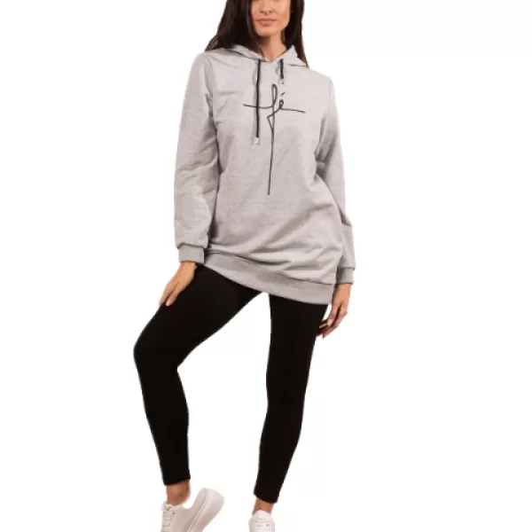 Φούτερ Μπλουζοφόρεμα Γκρί