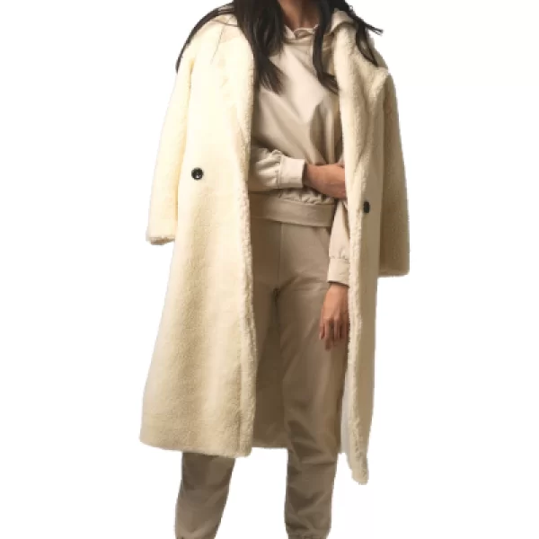 Παλτό Teddy Λευκό