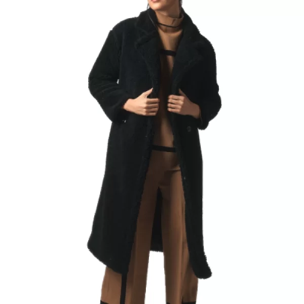 Παλτό Teddy Μαύρο