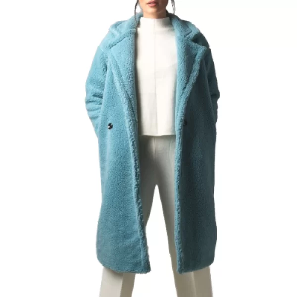 Παλτό Teddy Γαλάζιο