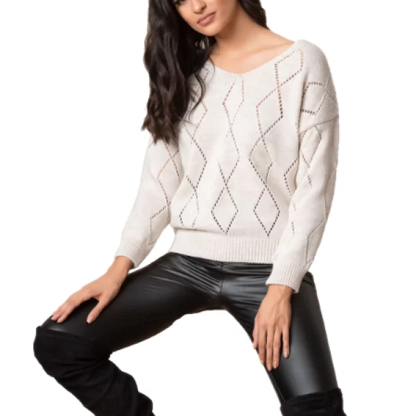 Πλεκτή Μπλούζα Everett Μπέζ