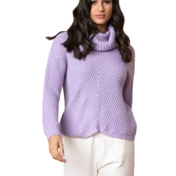 Πλεκτή Μπλούζα Itzel Λιλά