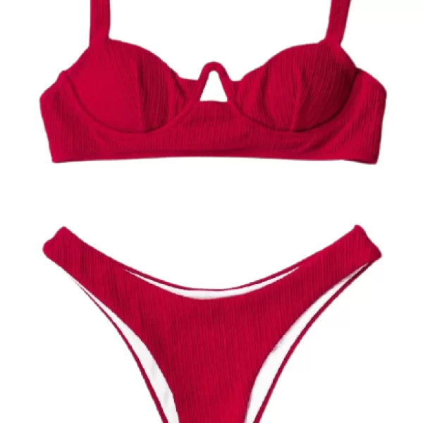Σετ Μαγιό Μπικίνι Water Bodies Κόκκινο