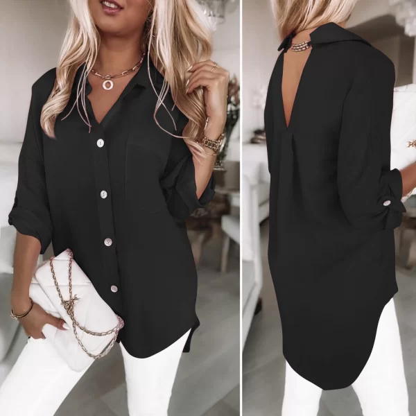 Πουκαμίσα Lennon Μαύρη