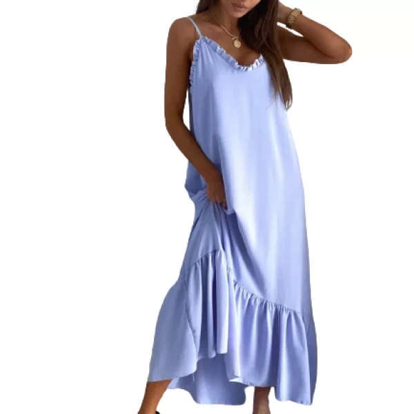 Maxi Φόρεμα Anemone Γαλάζιο