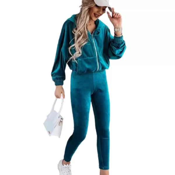 Σέτ Παντελόνι Ζακέτα Eden Πετρόλ