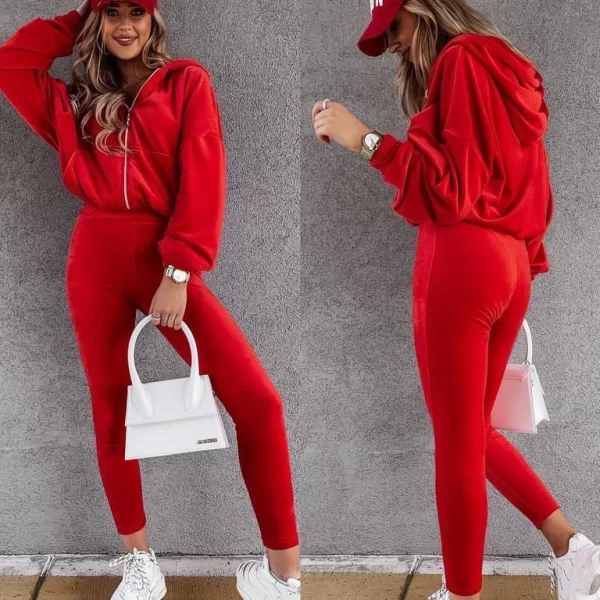 Σέτ Παντελόνι Ζακέτα Eden Κόκκινο