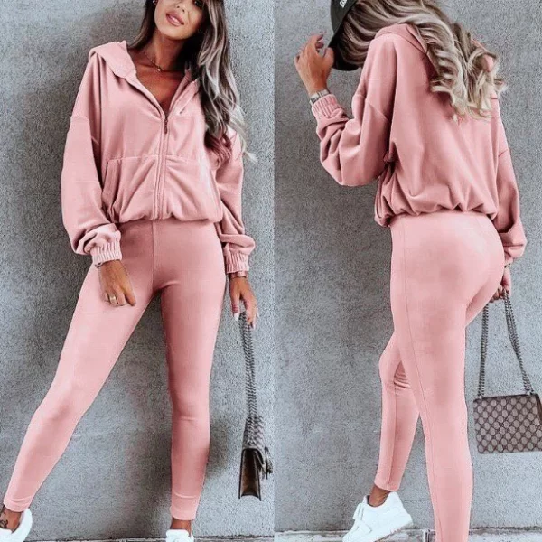 Σέτ Παντελόνι Ζακέτα Eden Ρόζ