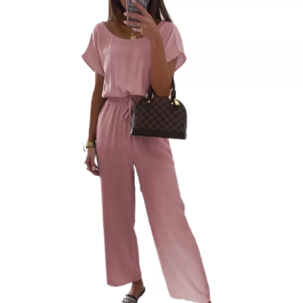 Ολόσωμη Ζίπ Κιλότ Aster Ρόζ