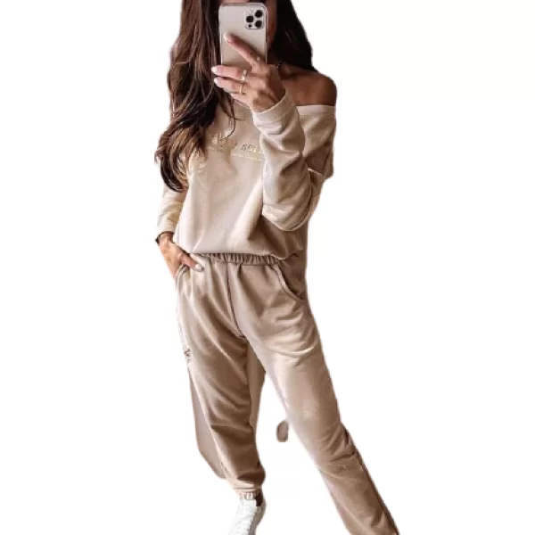 Σετ Παντελόνι Μπλούζα Karma Μπέζ