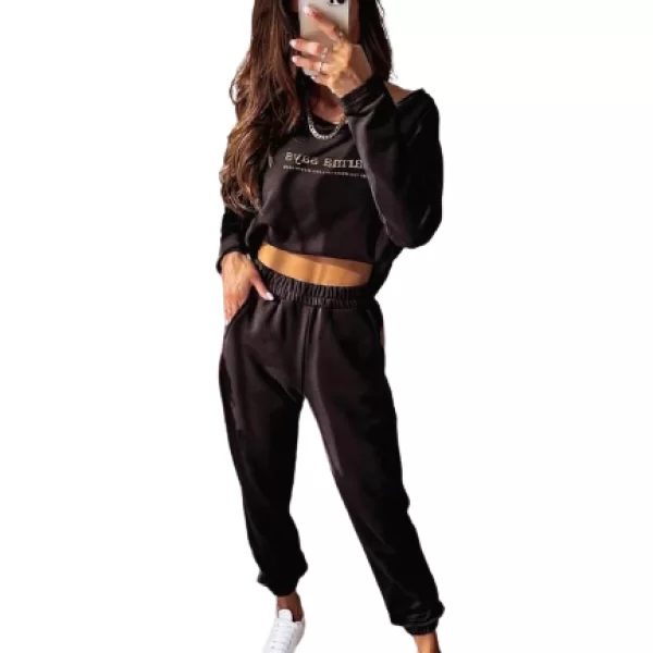 Σετ Παντελόνι Μπλούζα Karma Μαύρο