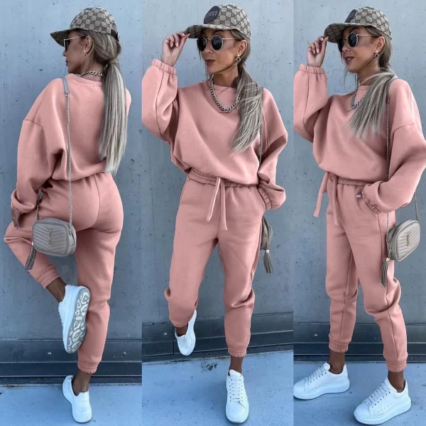 Σετ Μπλούζα Παντελόνι Spice Ρόζ