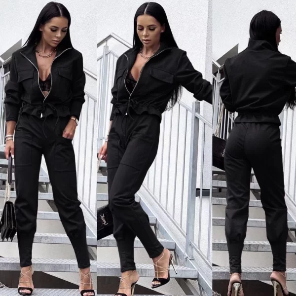 Σετ Παντελόνι Jacket Cranberry Μαύρο