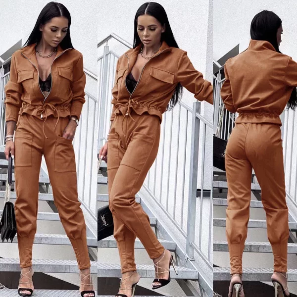 Σετ Παντελόνι Jacket Cranberry Ταμπά