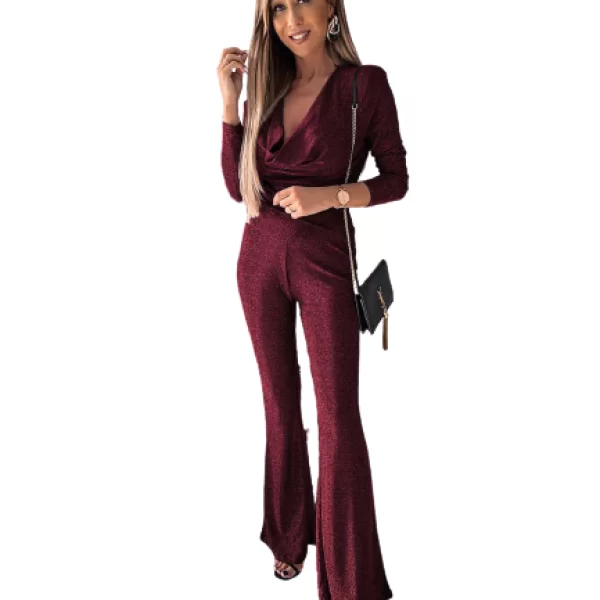 Σετ Παντελόνι Μπλούζα Flake Μπορντώ