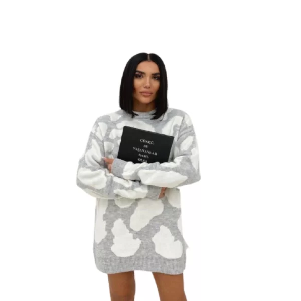 Πλεκτή Μπλούζα Minti Γκρί